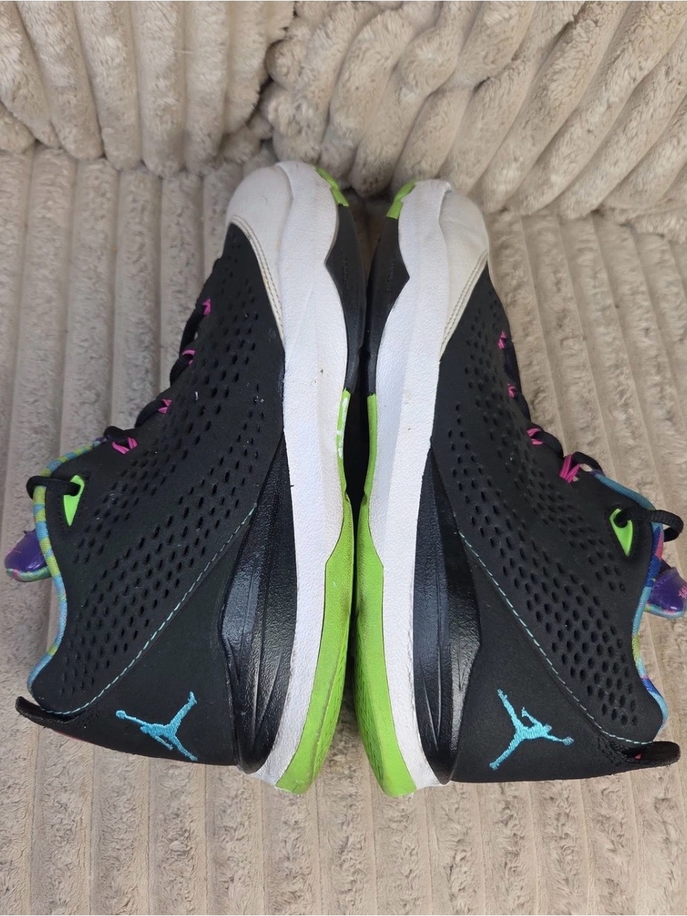 Nike Air Jordan CP3.VII Bel Air Basketball Shoes Black Purple Neon Size 11 - Picture 6 of 11
